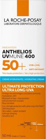 La Roche-Posay Anthelios UVMUNE 400 Hydraterende Gezichtcrème voor een Gevoelige Huid SPF50+ 50ml Ongeparfumeerd 50ml - Zonnebescherming voor het gezicht - Image 2