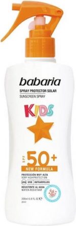 Babaria Sunscreen Spray With Aloe Vera For Children Spf50 200ml - Image 2
