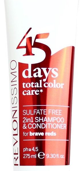 Revlon 45 Days Color Shampoo & Balm Brave Reds - 275 ml - Normale shampoo vrouwen - Voor Alle haartypes