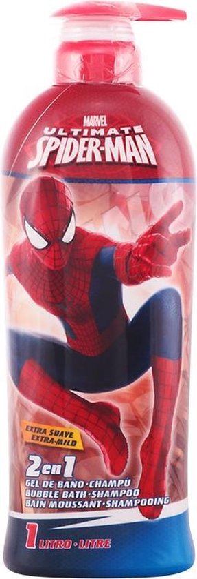 287x840-49 Marvel Spiderman 2 in 1 Shower Gel & Shampoo 1000ml - Image 1