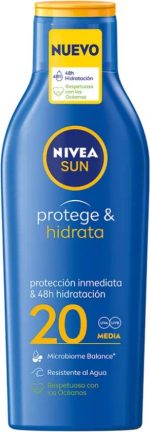 Sun Protects & Hydrates Milk Spf20 By Nivea 200 Ml - Image 2