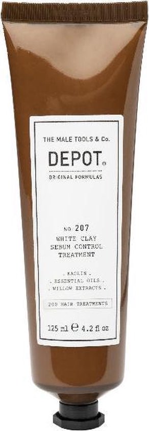 292x840-72 Depot 207 white clay sebum control treatment 125ml - Image 1