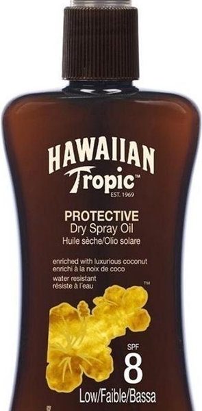 Beschermende Olie Coconut & Papaya Hawaiian Tropic Spf 8 (200 ml) 8 (200 ml)