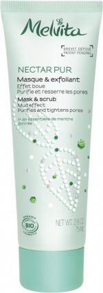 Melvita Organic Mask and Scrub - Mud Effect Vrouwen 75 ml 1 stuk(s)