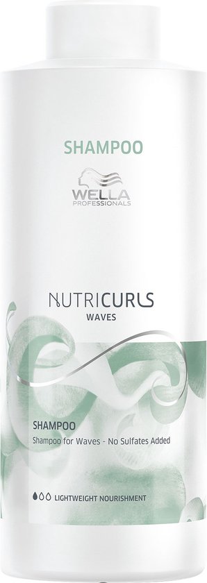 298x840-166 Wella Professionals Nutricurls Shampoo for Waves 1000ML - Normale shampoo vrouwen - Voor Alle haartypes - Image 1
