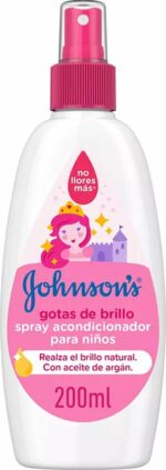 Conditioner Spray Johnson's Gotas de Brillo Helderheid Kinderen (200 ml) - Image 3
