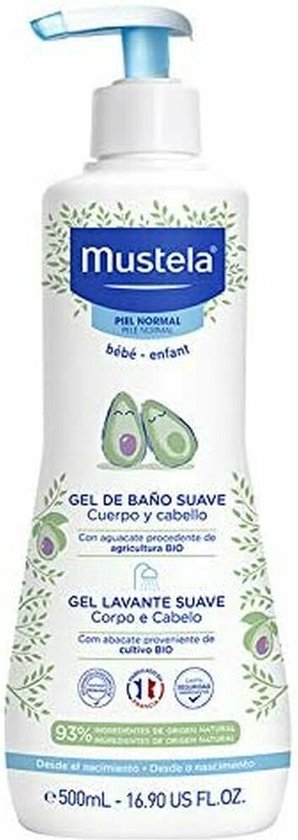 298x840-45 Mustela Body and Hair Bath Gel - 500 ml - Image 1