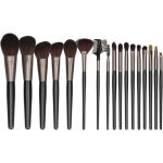 MIMO Makeup Brush Set Black 18 Pcs