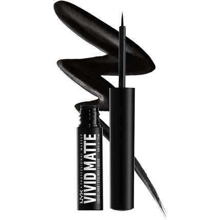 2NNSvRtxfd7ZcqU2ujzWZv Nyx Professional Make Up Vivid Matte Liquid Liner #black 2 Ml - Image 1