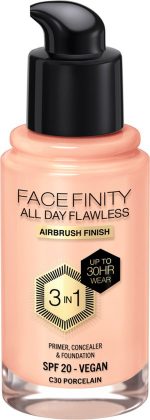 Max Factor Facefinity All Day Flawless 3 In 1 Foundation C30-Porcelain 30ml - Image 2