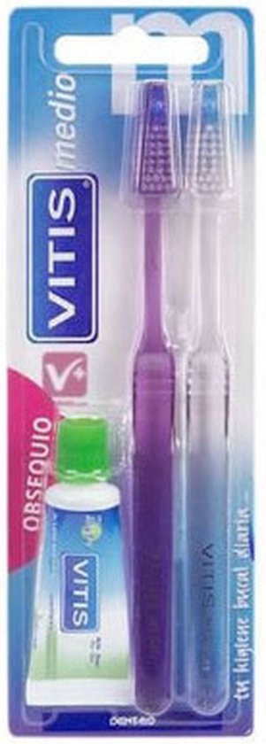 301x840-45 Vitis Vitis Toothbrush Medium Lot 3 Pcs - Image 1