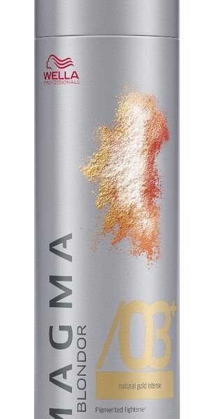 Wella - Color - Magma by Blondor - Pigmented Lightener - /03+ Natuurlijk Goud Intens - 120 gr