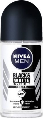 Nivea Men Black And White Ivisible Original Deodorant Roll-On 50ml