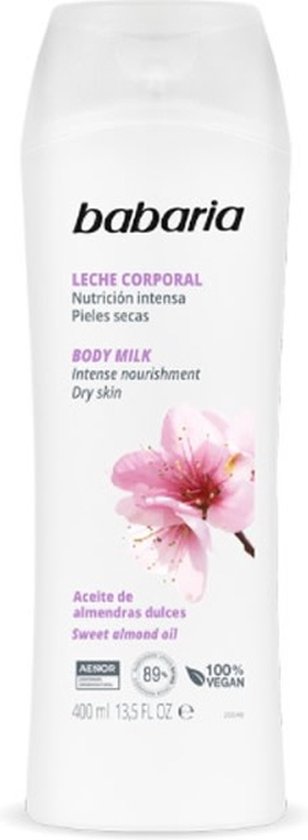 308x840-64 Babaria Sweet Almonds Body Milk Very Dry Skin 400ml - Image 1