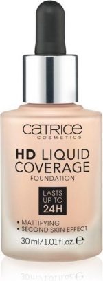 Catrice - HD Liquid Coverage Foundation 24H Mattifying Face Primer 010 Light Beige 30Ml - Image 3