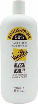 Vanilla Hand And Body Moisturiser By Alyssa Ashley 750 Ml