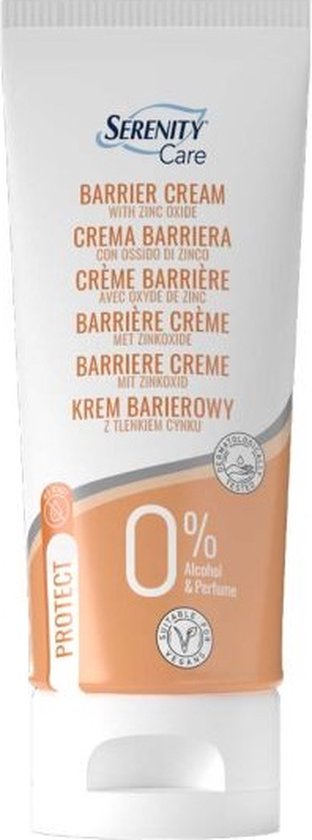 312x840-139 Serenity Care - Barrier Cream (Zinc Oxide Ointment) - 100ml - Case - 0% Alcohol and Perfume - Image 1