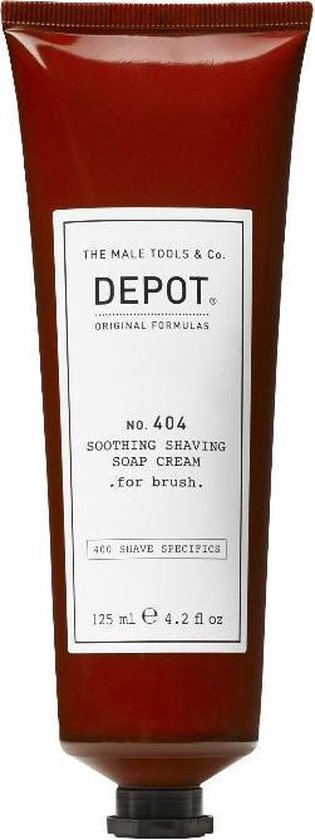 315x840-82 Depot 404 soothing shaving soap cream for brush 125ml - Image 1
