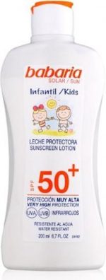 Babaria Sun Kids Sunscreen Lotion Water Resistant Spf50 200ml - Image 2