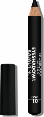 Deborah Milano Eyeshadow&Kajal Pencil oogschaduw 01 Black Finish Mat 2 g Mat