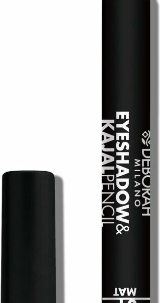 Deborah Milano Eyeshadow&Kajal Pencil oogschaduw 01 Black Finish Mat 2 g Mat