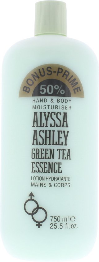 319x840-230 Alyssa Ashley Green Tea Essence Hand & Body Moisturiser, 750 ml - Image 1