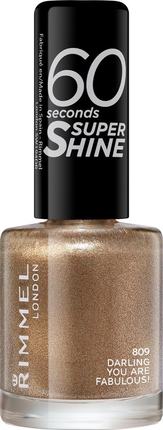 319x840-33 Rimmel London 60 seconds SuperShine Nagellak - 809 Darling, You Are Fabulous! - Image 1