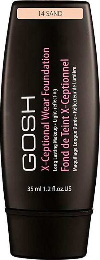 323x840-33 Gosh - X-Ceptional Wear Foundation Long Lasting Makeup długotrwały podkład do twarzy 14 Sand 35ml - Image 1