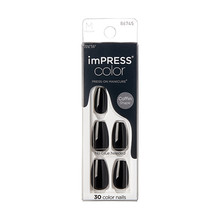 3242826_4ee3f3306ff752992c1395dc4ea16209 imPRESS Color MC All Black Nails Samolepici nehty 30 ks - Image 1