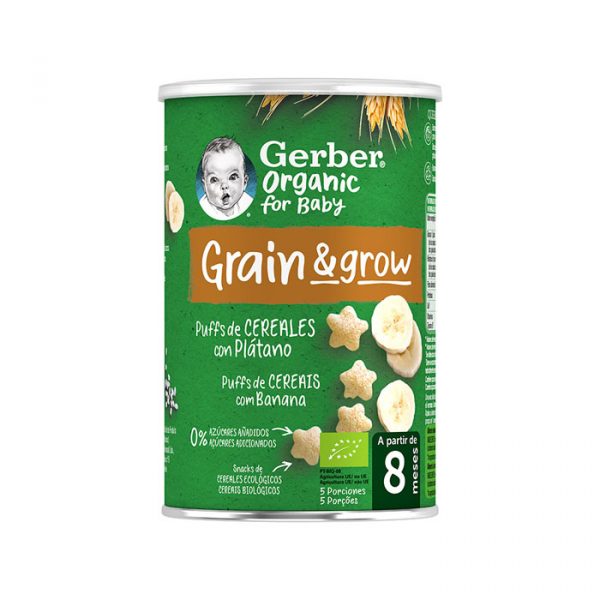 Gerber Organic Puff Cereals and Banana