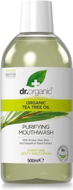 Dr. Organic Tea Tree Mondspoelwater 500 ml - Image 3