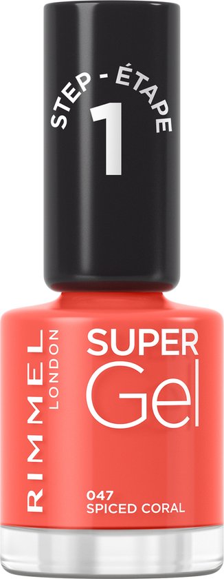 326x840-26 Rimmel Super Gel Nagellak - 047 Spiced Coral - Image 1