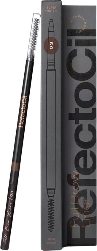 327x840-2 RefectoCil - Full Brow Liner - Wenkbrauwpotlood - Wenkbrauw Styling - Pencil - Make Up - Professional - 03 Donker - 1 Stuk - Image 1