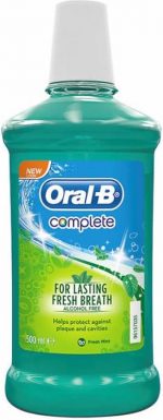 Complete Mouthwash Fresh Mint By Oral-b 500 Ml
