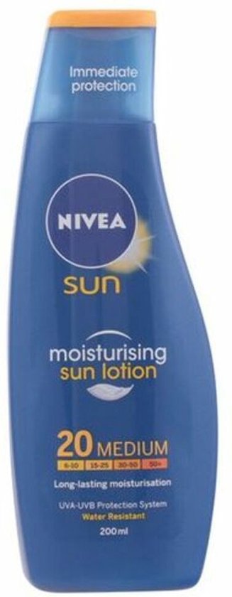 327x840-212 Sun Protects & Hydrates Milk Spf20 By Nivea 200 Ml - Image 1