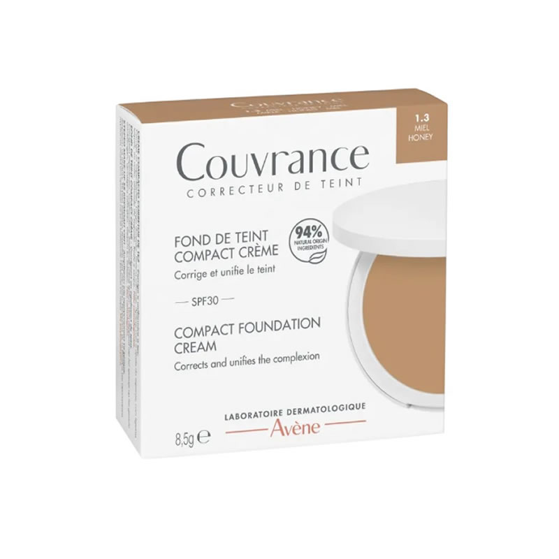 3282770146073_1 Avene Couvrance Creme Oil-Free Honey 8.5gr - Image 1
