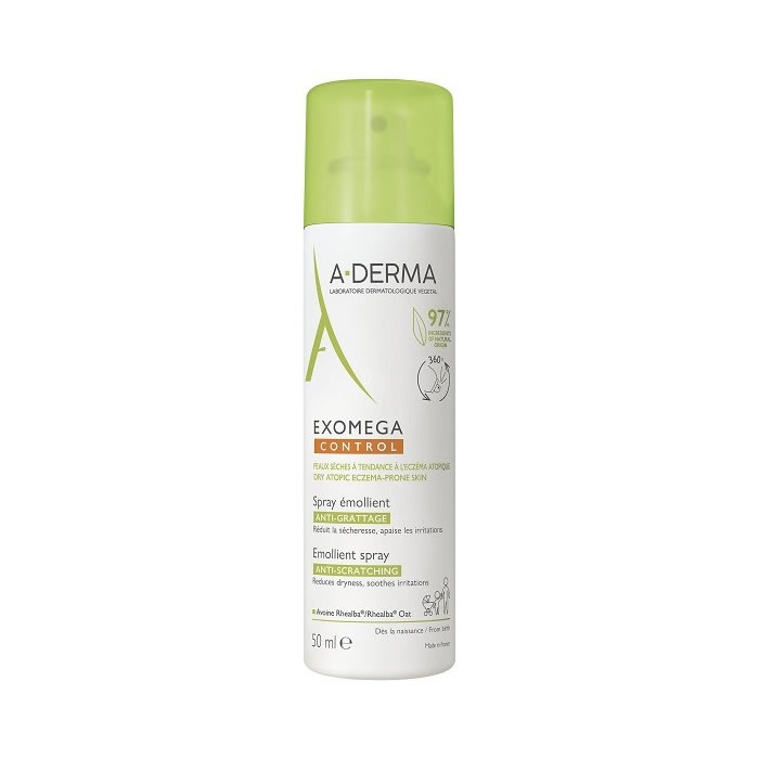3282770149784 A-DERMA Exomega Control Emollient Spray 50ml - Image 1