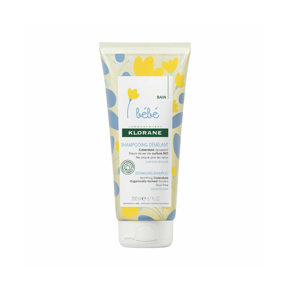 3282770206418 Klorane Gentle Baby Detangling Shampoo 200ml - Image 1