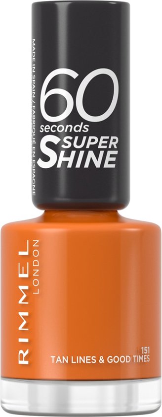 328x840-18 Rimmel London 60 Seconds SuperShine Nagellak - 151 Tan Lines & Good Times - Image 1
