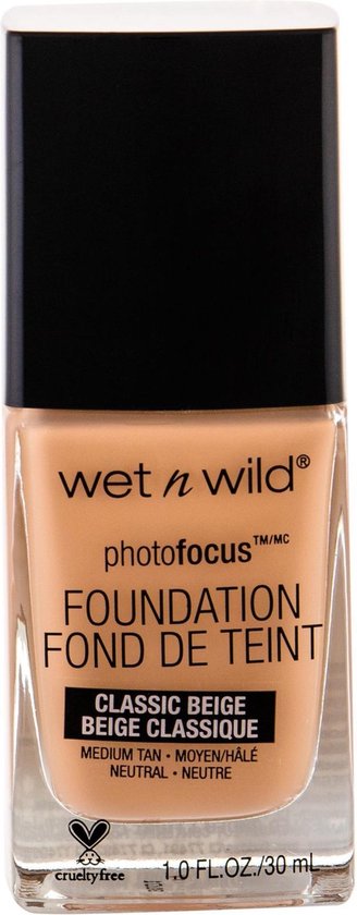 328x840-4 Wet n Wild - Photo Focus Foundation Fond de Teint - Makeup 30 ml Classic Beige - - Image 1