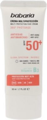 Anti Bruine vlekken Zonnebrandcrème Multi-Protection Babaria Spf 50+ (50 ml) - Image 2