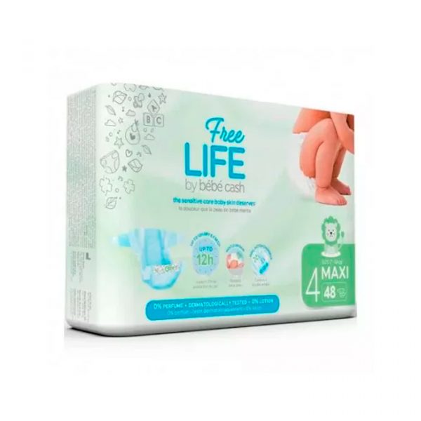 Freelife Bebé Cash Nappy 4 Maxi 7-18Kg 48U