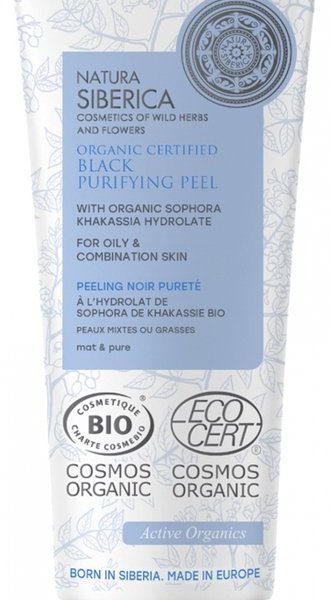 Natura Siberica Organisch Reinigend Matzwart Peelingmasker 75 ml