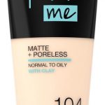 Maybelline New York - Fit Me Matte + Poreless Foundation - 104 Soft Ivory - Medium Dekkende Foundation met Matte Finish voor de Normale tot Vette Huid - 30 ml