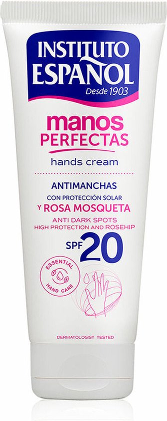 334x840-61 Handcrème Instituto Español Manos Perfectas Spf 20 Rozenbottel 75 ml - Image 1