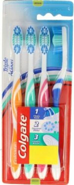Colgate Tandenborstel Triple Action Medium 4 stuks