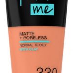 Maybelline New York - Fit Me Matte + Poreless Foundation - 330 Toffee - Medium Dekkende Foundation met Matte Finish voor de Normale tot Vette Huid - 30 ml
