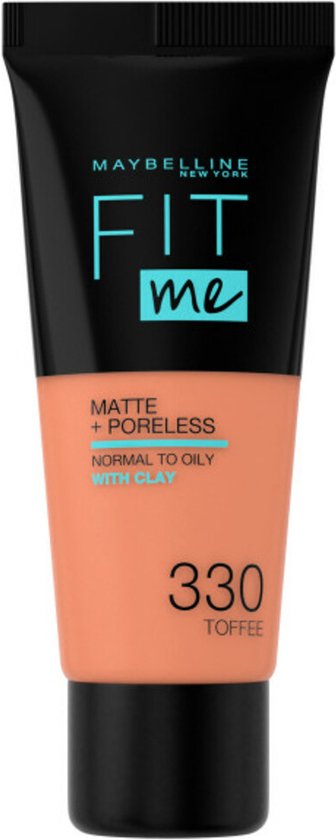 336x840-51 Maybelline New York - Fit Me Matte + Poreless Foundation - 330 Toffee - Medium Dekkende Foundation met Matte Finish voor de Normale tot Vette Huid - 30 ml - Image 1