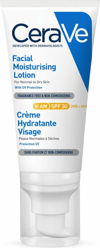 341x840-50 CeraVe AM Facial Moisturizing Lotion SPF30 52ml Hydraterende dagcrème voor normale tot droge huid - Image 1