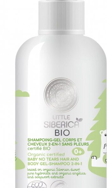 Natura Siberica Little Siberica Organic 2-in1 Cry-Free Shampoo-Gel Voor Lichaam en Haar 250 ml